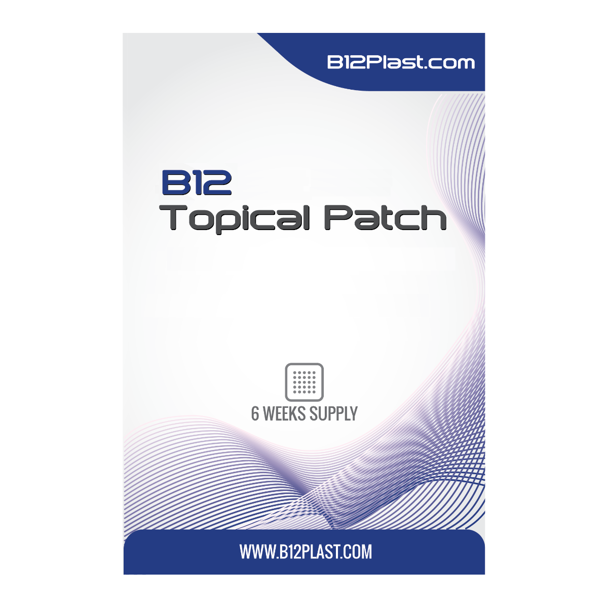 B12Plast Transdermal Vitamin B12 Patch 5000mcg plus 10 Essential Vitamins